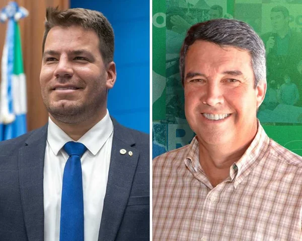 foto colorida de candidatos ao governo de MS