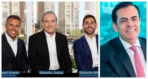 Roberto Justus e os sócios da MGT e Marcos Tolentino - METRÓPOLES