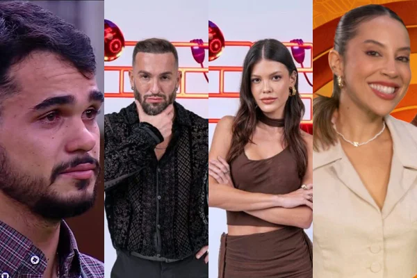 Montagem com fotos de João Pedro, Diego Hypólito, Vitória Strada e Renata - Metrópoles