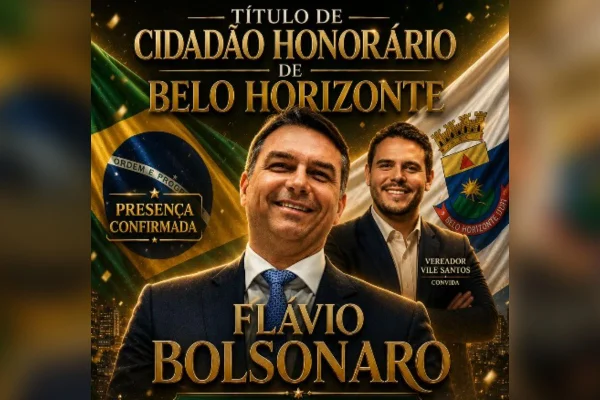 Pré-candidato Flávio Bolsonaro receberá o título de cidadão honorário de BH
