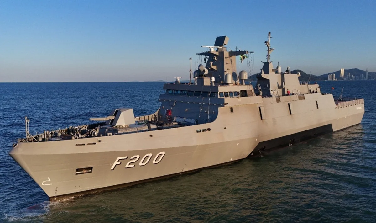 Marinha lançou ao mar a fragata Tamandaré (F200) em agosto de 2024 Marinha lançou ao mar a fragata Tamandaré (F200) em agosto de 2024