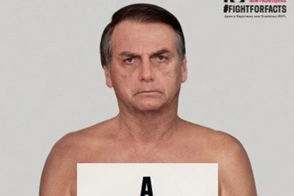 Com montagem de Bolsonaro nu, ONG faz campanha contra desinformação