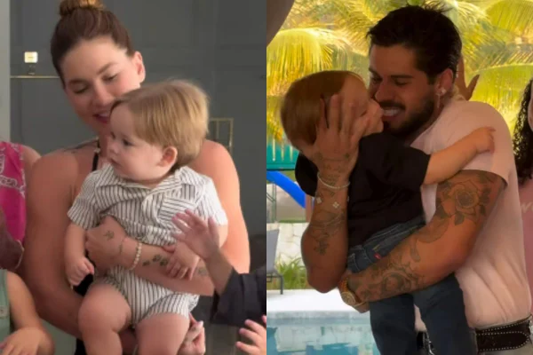 Virginia e Zé Felipe celebram primeiro ano do filho separados