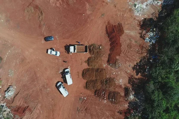 Com drone, Agefis faz primeira apreensão de descarte irregular de lixo