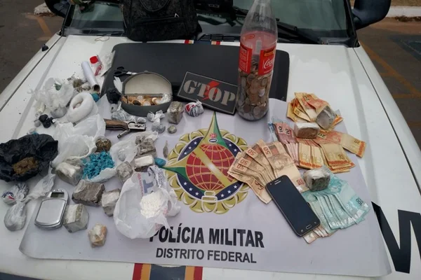 Traficante preso pela PM tinha drogas até na máquina de lavar
