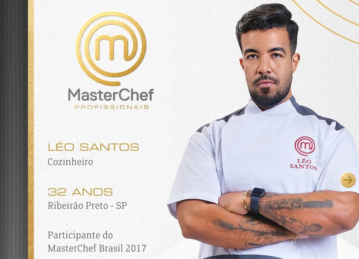 Léo Santos é um dos veteranos a voltar para o MasterChef Profissionais Léo Santos é um dos veteranos a voltar para o MasterChef Profissionais