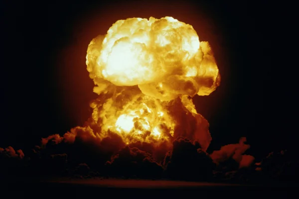 Teste nuclear da Marinha dos EUA, Atol de Bikini, Ilhas Marshall. Bomba atômica, bomba nuclear