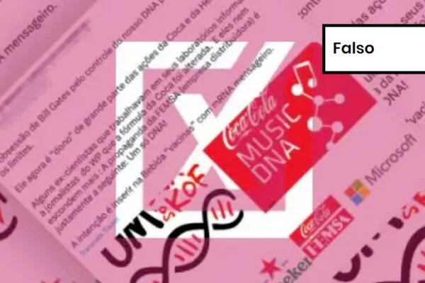 É falso que Bill Gates comprou Coca-Cola e inseriu vacinas em bebidas