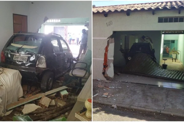carro invade casa em uberlândia
