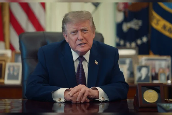 Imagem colorida de Trump - Metrópoles