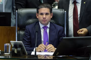 O presidente da Câmara, Hugo Motta
