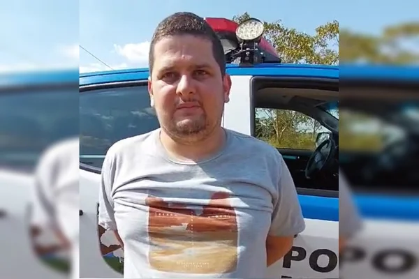 Foto colorida de Lucas Vieira preso por incendio criminoso em Goiás - Metrópoles