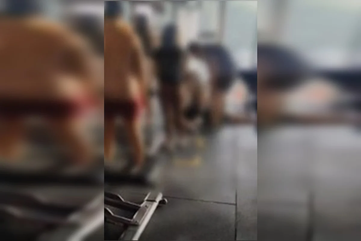 Tentativa de reanimação na academia Tentativa de reanimação na academia