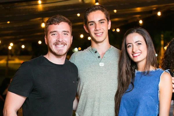 Pedro Hermann, Lucas Porto e Giovanna De Paula Pedro Hermann, Lucas Porto e Giovanna De Paula