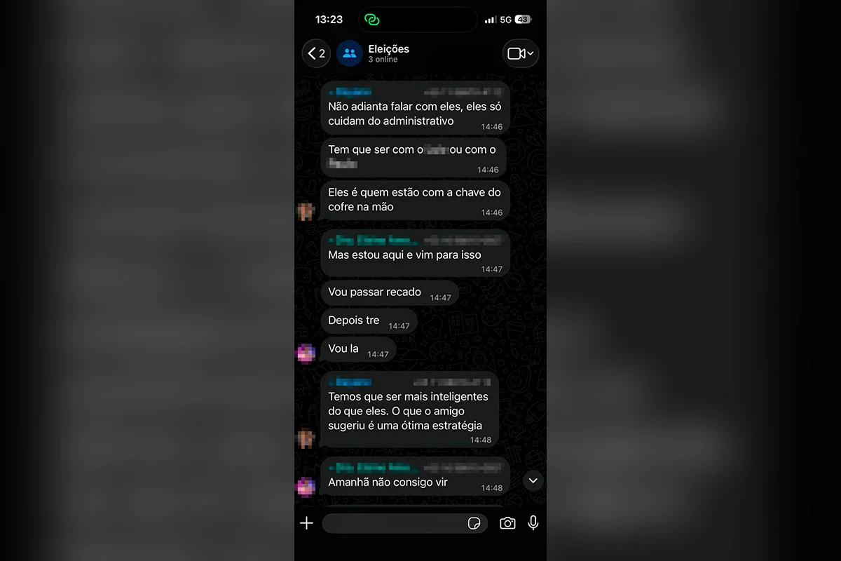 Em grupo de Whatsapp, candidatos do PSDB conversam sobre falta de dinheiro para a campanha Em grupo de Whatsapp, candidatos do PSDB conversam sobre falta de dinheiro para a campanha