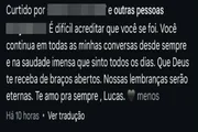 “Pura luz”: familiares lamentam morte de filho de liderança do PT-DF - imagem 3 “Pura luz”: familiares lamentam morte de filho de liderança do PT-DF - imagem 3