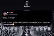"Zlatan ontem. Agora temos truques de mágica de um mágico antes do sorteio da Europa League". "Zlatan ontem. Agora temos truques de mágica de um mágico antes do sorteio da Europa League".