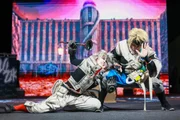 O terceiro lugar foi conquistado pelos cosplayers Suzuya e Yamazaki, que deram vida a Rudo e Zanka, de Gachiakuta O terceiro lugar foi conquistado pelos cosplayers Suzuya e Yamazaki, que deram vida a Rudo e Zanka, de Gachiakuta