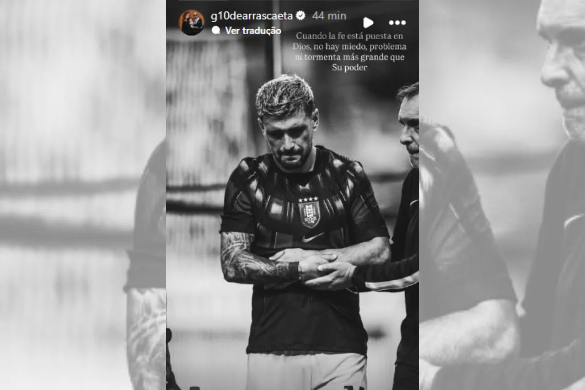 “Quando há fé em Deus, não há medo”, diz Arrascaeta após lesão confirmada - imagem 4 “Quando há fé em Deus, não há medo”, diz Arrascaeta após lesão confirmada - imagem 4