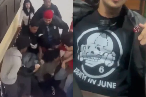 Imagem colorida, Alunos da UFRJ agridem jovem por suposta apologia ao nazismo em camiseta - Metrópoles
