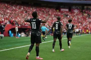 VANCOUVER, CANADA - JUNE 18: Jonathan David (10) of Canada celebrates after scoring a goal during the 2026 FIFA World Cup First Stage Group B match between Canada and Qatar at BC Place Stadium in Vancouver, Canada on June 18, 2026. (Photo by Ercin Erturk/Anadolu via Getty Images) VANCOUVER, CANADA - JUNE 18: Jonathan David (10) of Canada celebrates after scoring a goal during the 2026 FIFA World Cup First Stage Group B match between Canada and Qatar at BC Place Stadium in Vancouver, Canada on June 18, 2026. (Photo by Ercin Erturk/Anadolu via Getty Images)