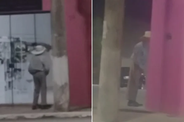 doso é flagrado se masturbando em frente a manequim de loja em MG