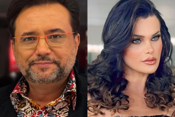Montagem feita a partir de fotos das redes sociais de Alline Alves e Geraldo Luís - Metrópoles
