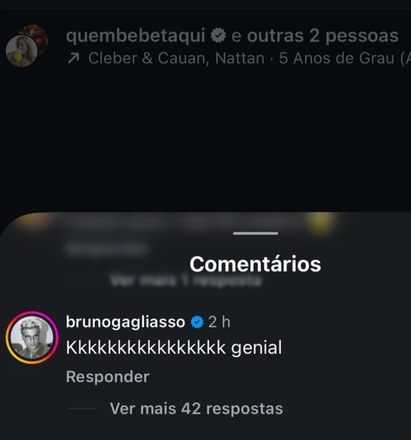 Bruno Gagliasso ri de meme sobre polêmica em McDonald’s - destaque galeria
