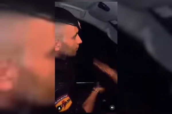 Imagem colorida de falso policial preso em Goiás