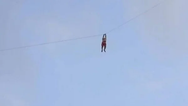 Homem chegou a altura de 12 metros