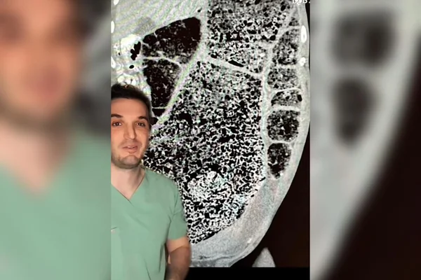 Foto print de Justin Shafa medico de LA conta sobre homem que ficou sem defecar no tik tok