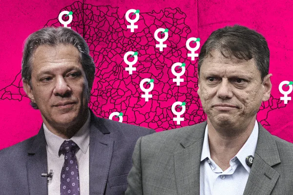 Tarcísio e Haddad miram mulheres em primeiro dia de campanha