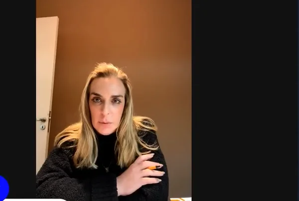 A lobista Roberta Luchsinger concede entrevista ao canal “DCM TV”