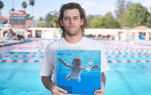 Spencer Elden e a capa do álbum 'Nevermind', do Nirvana