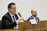 Ministro da Previdência Social, Wolney Queiroz, e presidente do Instituto Nacional de Seguridade Social (INSS), Gilberto Waller