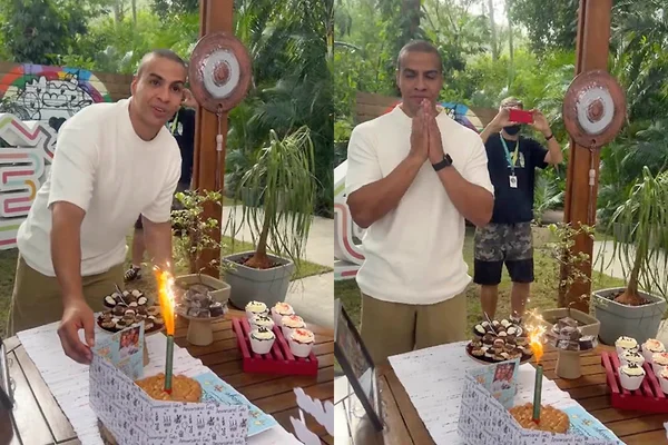 Thiago Oliveira completa 38 anos e ganha festa surpresa no É de Casa