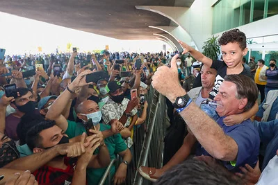 Bolsonaro em aeroporto