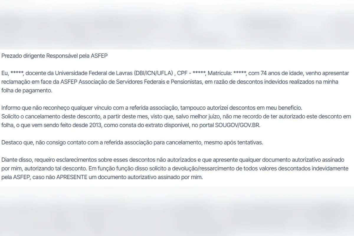 As reclamações são feitas por vítimas de diferentes estados As reclamações são feitas por vítimas de diferentes estados
