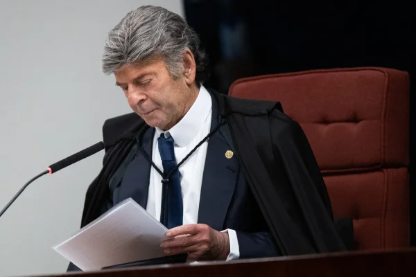 Ministro Luiz Fux - 10 de setembro - STF plenario da primeira turma - Julgamento do ex-presidente Jair Bolsonaro (PL) e de mais sete aliados, na Primeira Turma do Supremo Tribunal Federal (STF) - Metrópoles