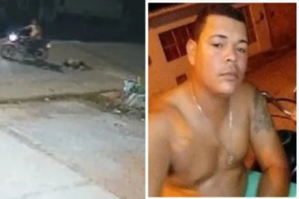 (à esquerda) trecho do vídeo. (à direita) Wellington Honorato dos Santos