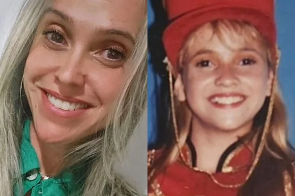Priscilla Couto, ex-Paquita, atualmente e quando trabalhava com a Xuxa - Metrópoles