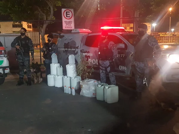 PMDF apreende 25 litros de lança perfume no Recanto das Emas