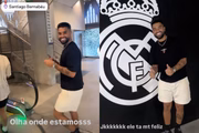 Virginia e amigos visitam estádio do Real Madrid