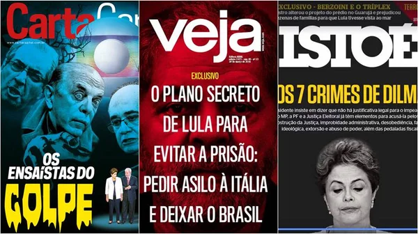 Dilma e Lula são os destaques nas capas das revistas semanais