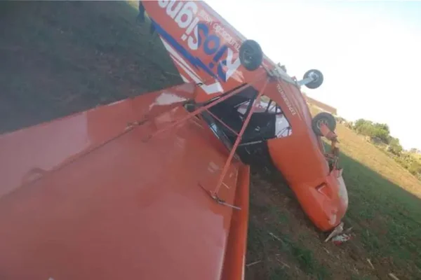 aviao monomotor cai santa catarina