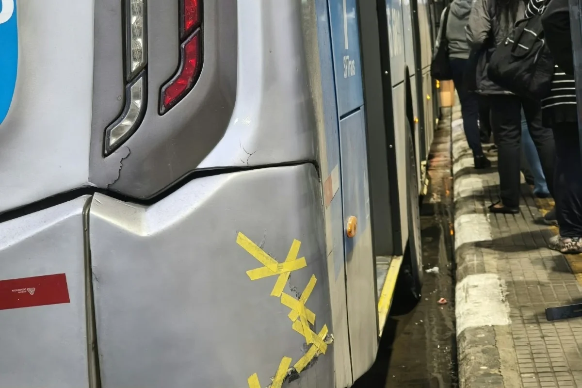 Ônibus na zona sul de São Paulo Ônibus na zona sul de São Paulo