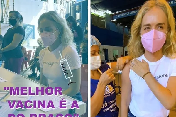 Angélica é vacinada no RJ