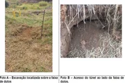 O delegado detalhou que a estrutura foi montada próxima a um importante rio