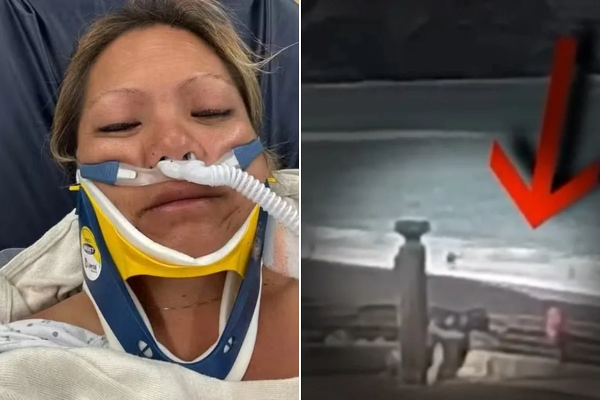 Mulher é arrastada por onda gigante na Califórnia, faz oração em meio ao mar e sobrevive após resgate de pescadores