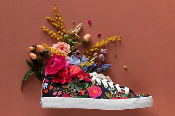 Tênis da collab Keds x Rifle Paper Co